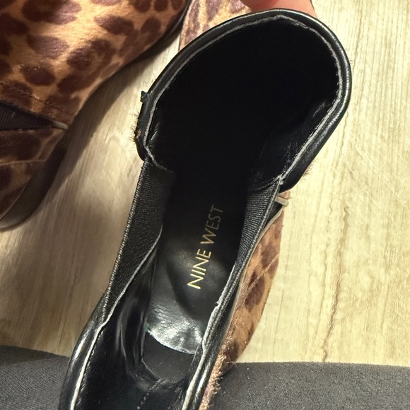 Nine West faux fur Leopard Print Ankle Boots women’s size 7.5‎ - Picture 5 of 5
